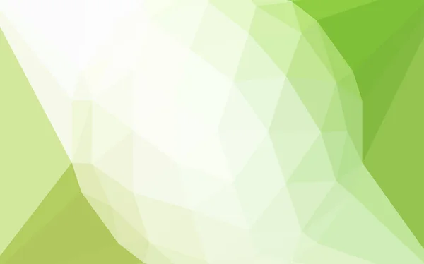 Hellgrüner Gelber Vektor Polygon Abstrakter Hintergrund Mit Einem Edelstein Der — Stockvektor