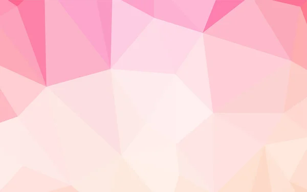 Rose Clair Vecteur Jaune Brillant Fond Triangulaire Illustration Abstraite Colorée — Image vectorielle