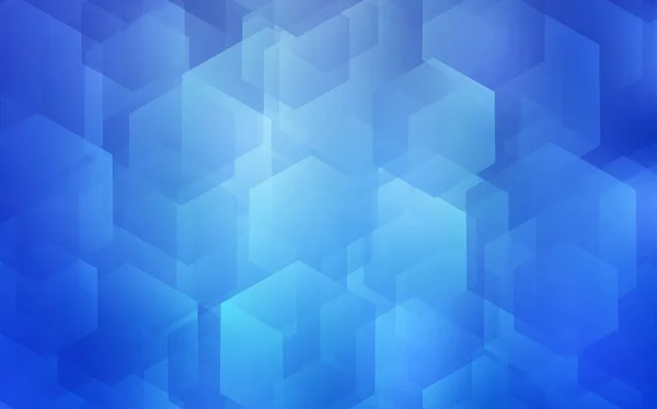 Plantilla Vectorial Light Blue Estilo Hexagonal Fondo Blanco Con Hexágonos — Vector de stock