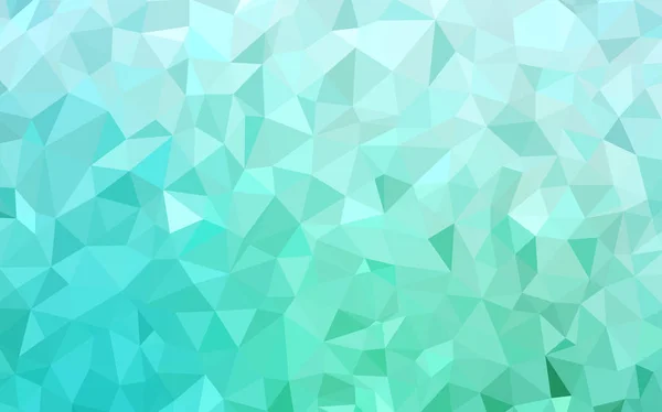 Hellgrüner Vektor Abstrakter Mosaikhintergrund Polygonale Abstrakte Illustration Mit Farbverlauf Eine — Stockvektor
