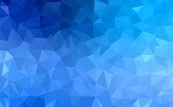 Luz Azul Vector Brillante Telón Fondo Triangular Ilustración Colorida Estilo — Vector de stock