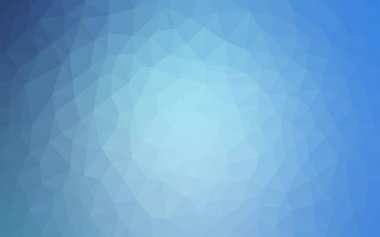 Hafif mavi vektör üçgen mozaik kapak. Gradyan ile Origami tarzında yaratıcı geometrik şekil. Web siteniz için köşeli tasarım.