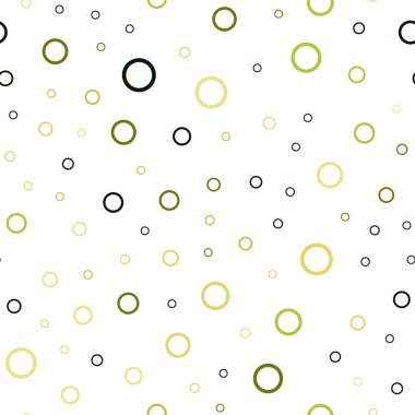 Açık yeşil, sarı vektör sorunsuz arka plan kabarcıkları ile. Soyut illüstrasyon renkli baloncuklar doğa tarzı ile. Desen-ebilmek var olmak kullanılmış için reklam, broşür.