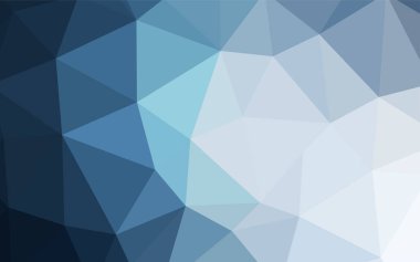 Hafif mavi vektör üçgen mozaik doku. Renkli resimde gradyan ile poligonal tarzı. Cep telefonu arka plan için şablon.