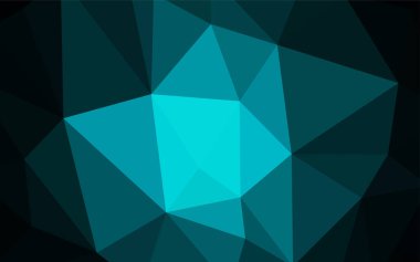 Karanlık çok renkli vektör düşük poli düzeni. Çokgen şekilleri ile bir örnek. İş tasarımınız için yeni stil.