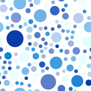 Koyu mavi noktalar ile sorunsuz kapak vektör. Bulanık daireler doğa tarzı ile güzel renkli resimde. Güzel tasarım, iş reklam için.