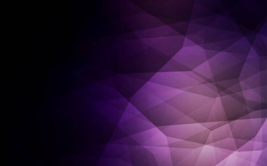 Koyu mor vektör Çokgen soyut düzeni. Renkli resimde gradyan ile poligonal tarzı. Web siteniz için köşeli tasarım.