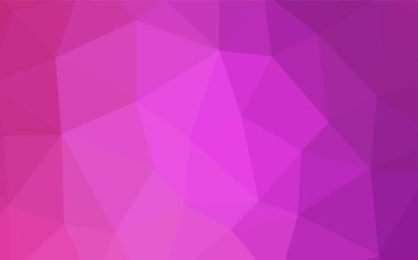 Hafif pembe vektör poligonal model. Gradyan ile zarif parlak poligonal illüstrasyon. Cep telefonu arka plan için şablon.