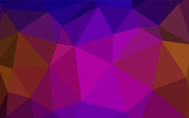 Koyu mavi, kırmızı kenarlı desen vektör. Tamamen yeni bir renk illüstrasyon poligonal bir tarzda. İş tasarımınız için yeni stil.