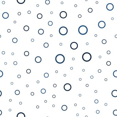 Koyu mavi vektör küreler ile seamless modeli. Bulanık daireler doğa tarzı ile güzel renkli resimde. Güzel tasarım, iş reklam için.