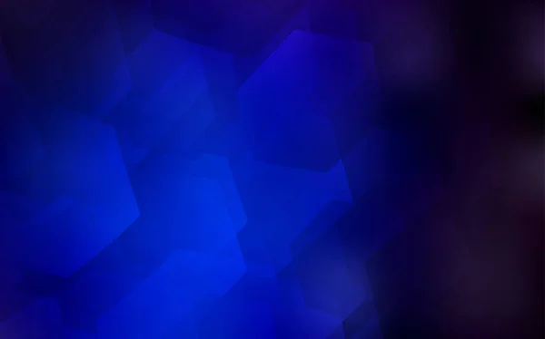 六角形の形状とレイアウトを暗い青ベクトル カラフルな六角形のセットのイラストです あなたのビジネス広告の美しいデザイン — ストックベクタ