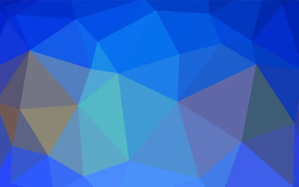 Luz Azul Vector Brillante Diseño Triangular Elegante Ilustración Poligonal Brillante — Vector de stock