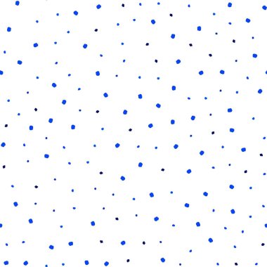 Koyu mavi daireler ile sorunsuz şablon vektör. Bulanık daireler doğa tarzı ile güzel renkli resimde. Desen tasarım kumaş, duvar kağıtları.