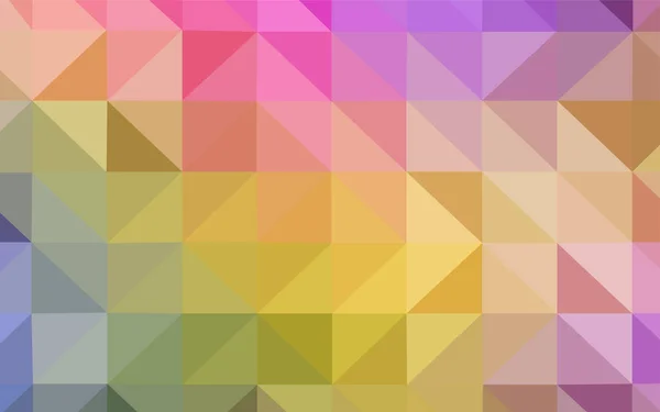 Lichte Multicolor Vector Schijnt Driehoekige Achtergrond Driehoekige Geometrische Monster Met — Stockvector