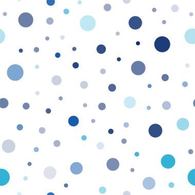 Hafif mavi vektör daire şekilleri ile sorunsuz düzeni. Bulanık damla Glitter soyut Illustration yağmur. Desen tasarım kumaş, duvar kağıtları.