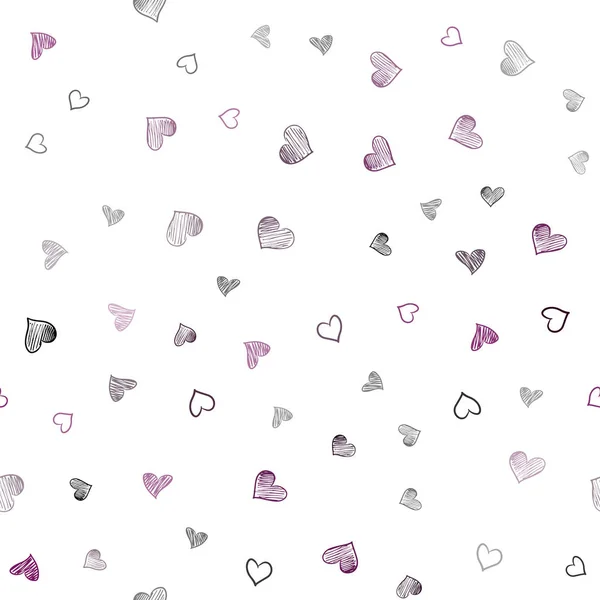 Σκούρο Ροζ Μπλε Διάνυσμα Χωρίς Ραφή Πρότυπο Πολύχρωμες Καρδιές Glitter — Διανυσματικό Αρχείο