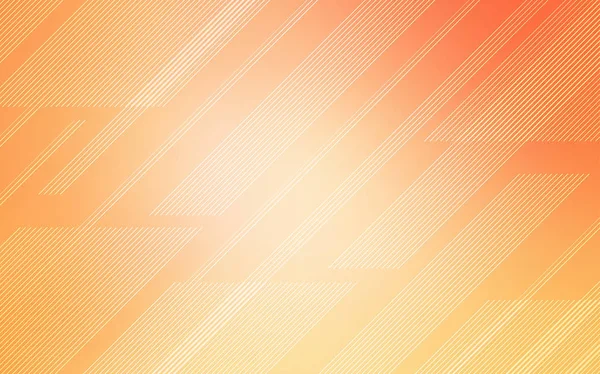 Mise Page Vectorielle Orange Clair Avec Lignes Plates Illustration Abstraite — Image vectorielle