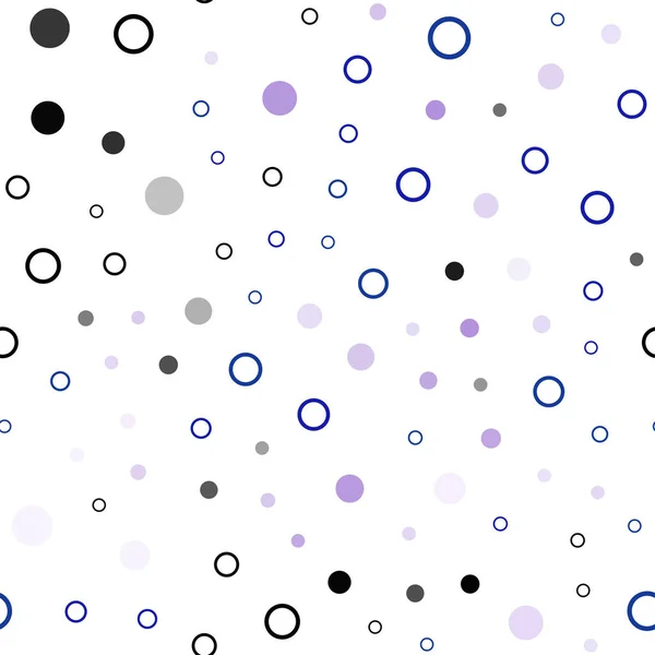 Růžová Modrá Vektorové Bezproblémové Šablonu Kruhy Rozmazané Bubliny Pozadí Abstraktní — Stockový vektor