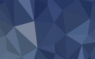 Hafif mavi vektör poligonal şablonu. Glitter soyut resim zarif bir üçgen ile. İş tasarımınız için yeni stil.