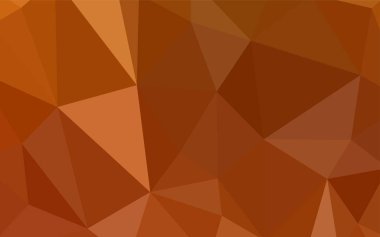 Işık turuncu vektör soyut mozaik desen. Noktalı resim stili üçgenler ile yaratıcı çizimde. Tasarımınız için üçgen desen.