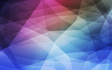 Koyu pembe, mavi poligonal desen vektör. Poligonal illüstrasyon parlayan, hangi üçgen oluşur. Desen için bir marka kitabın zemin.