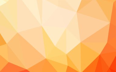 Işık turuncu vektör poligonal şablonu. Renkli resimde gradyan ile poligonal tarzı. İş tasarımınız için yeni stil.