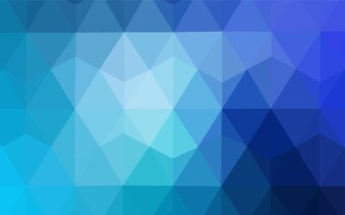 Hafif BLUE vektör mozaik şablonu. Origami stilinde gradyan ile yaratıcı geometrik illüstrasyon. Cep telefonunun arka planının şablonu.