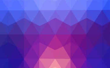 Açık mavi, kırmızı vektör arka plan poligonal. Glitter soyut resim zarif bir üçgen ile. Web siteniz için yeni bir doku.