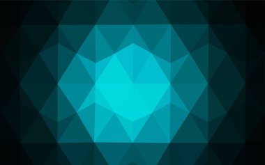 Karanlık çok renkli vektör düşük poli düzeni. Gradyan ile zarif parlak poligonal illüstrasyon. Web siteniz için yeni bir doku.