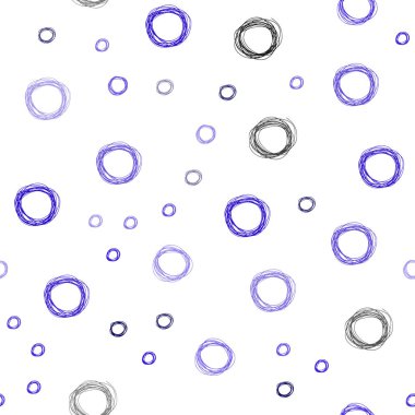 Koyu mavi daire şekilleriyle birlikte sorunsuz düzen vektör. Modern Soyut illüstrasyon renkli su ile bırakır. Marka kitap tamamen yeni şablon.