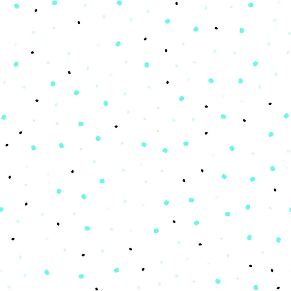 浅蓝色矢量无缝覆盖带斑点 闪光的抽象插图与模糊滴雨 时尚设计壁纸 面料制造商 — 图库矢量图片