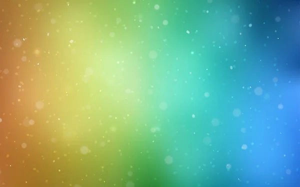 Γαλάζιο Κίτρινο Διάνυσμα Υφή Χρωματιστά Νιφάδες Χιονιού Glitter Αφηρημένη Εικόνα — Διανυσματικό Αρχείο