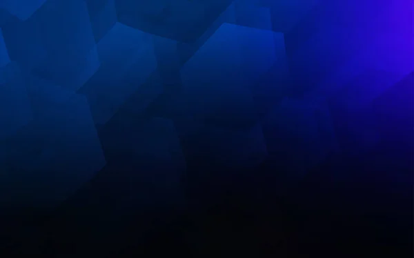 Σκούρο Μπλε Διάνυσμα Υφή Πολύχρωμα Εξάγωνα Σχεδιασμός Αφηρημένο Ύφος Εξάγωνα — Διανυσματικό Αρχείο