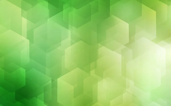 Texture Vectorielle Vert Clair Jaune Avec Hexagones Colorés Illustration Avec — Image vectorielle