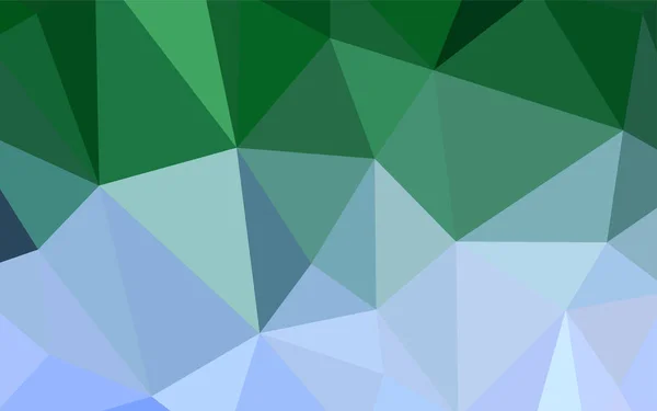 Bleu Clair Vecteur Vert Motif Polygonal Abstrait Illustration Colorée Dans — Image vectorielle