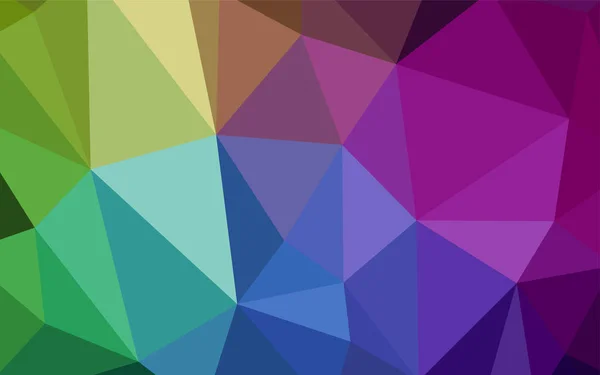 Dark Multicolor Vector Triángulo Textura Del Mosaico Una Ilustración Color — Archivo Imágenes Vectoriales