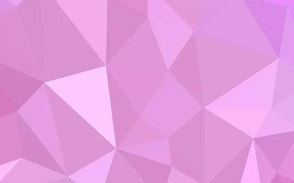 Violet Clair Motif Polygonal Vecteur Rose Illustration Abstraite Scintillante Avec — Image vectorielle