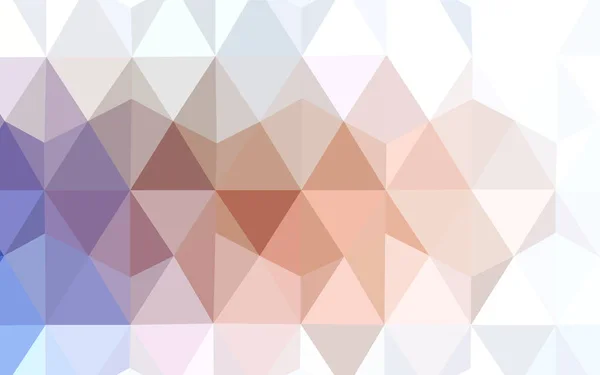 Ljusblå Gula Vektor Triangel Mosaik Täcka Färgglada Illustration Abstrakt Stil — Stock vektor