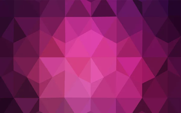 Tmavě Růžové Vektor Abstraktní Mozaiky Vzor Tvůrčí Obrázek Polotónových Stylu — Stockový vektor