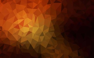 Koyu turuncu vektör soyut mozaik desen. Gradyan ile poligonal soyut resim. İşiniz için yeni tasarım.