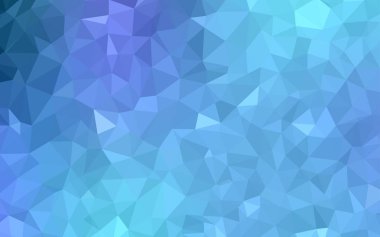 Pembe ışık, vektör soyut mozaik zemin mavi. Gradyan ile poligonal soyut resim. Afiş için tamamen yeni şablon.