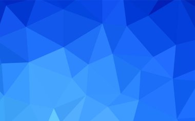 Hafif mavi vektör Çokgen soyut düzeni. Glitter soyut resim zarif bir üçgen ile. Desen için bir marka kitabın zemin.