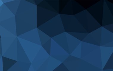 Koyu mavi vektör poligonal arka plan. Geometrik şekil gradyan ile Origami tarzında. Tamamen yeni bir tasarım sizin broşürü.
