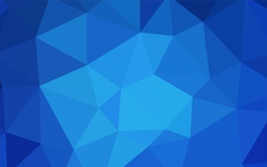 Hafif mavi vektör düşük poli kapak. Üçgenler ile renkli resimde parlayan. İş tasarımınız için yeni stil.