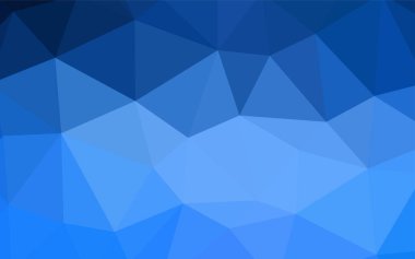 Koyu mavi, kırmızı soyut mozaik desen vektör. Tamamen yeni bir renk illüstrasyon poligonal bir tarzda. İşiniz için en iyi üçgen tasarım.