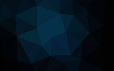 Karanlık çok renkli vektör poligonal şablonu. Üçgenler ile modern soyut resim. Tamamen yeni bir tasarım sizin broşürü.