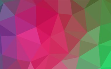 Pembe ışık, vektör degrade üçgenler şablon yeşil. Glitter soyut resim zarif bir üçgen ile. İş tasarımınız için yeni stil.