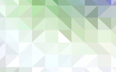 Işık yeşil vektör üçgen mozaik doku. Noktalı resim stili üçgenler ile yaratıcı çizimde. Web siteniz için yeni bir doku.