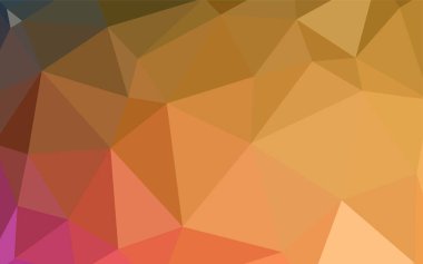 Işık turuncu vektör soyut mozaik desen. Gradyan ile Origami tarzında yaratıcı geometrik şekil. Web siteniz için köşeli tasarım.
