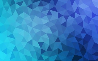 Hafif mavi vektör poligonal model. Gradyan ile poligonal soyut resim. İşiniz için yeni tasarım.